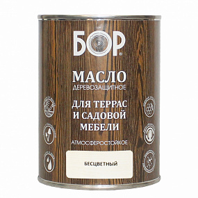 картинка Масло деревозащитное для террас и садовой мебели БОР