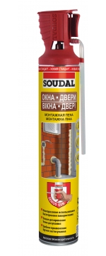картинка Монтажная пена окна двери GENIUS GUN 500мл SOUDAL