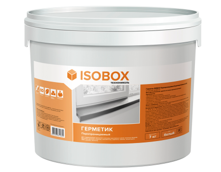 картинка Герметик ISOBOX паропроницаемый акриловый (наружный А), 7 кг