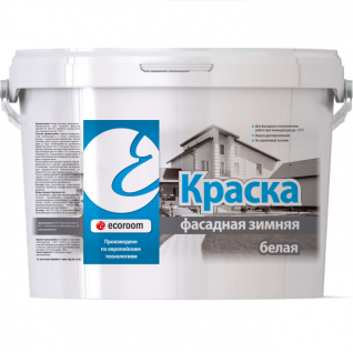 картинка Краска фасадная морозостойкая (зимняя) белая