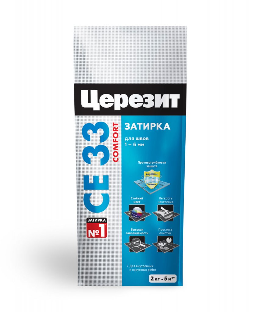 подробно Затирка для плитки Церезит CE 33 (26 цветов)