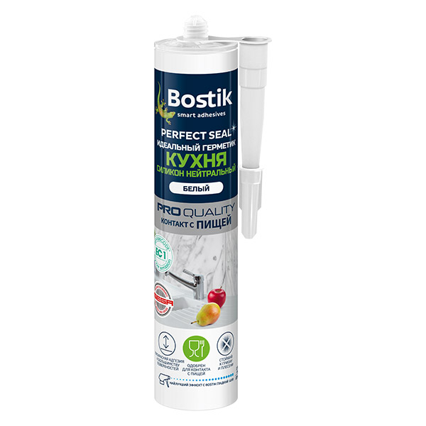 картинка Герметик Bostik Perfect Seal Идеальный Кухня Силикон Нейтральный