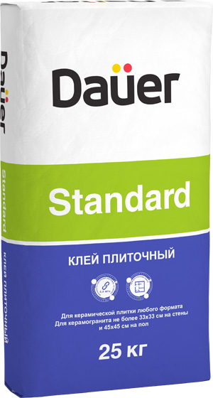 подробно Клей для плитки и керамогранита Daüer «STANDARD / СТАНДАРТ»