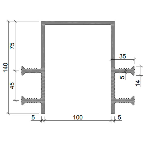 картинка Гидрошпонка Аквастоп ДЗ-140/100-4/50 (35) из ПВХ