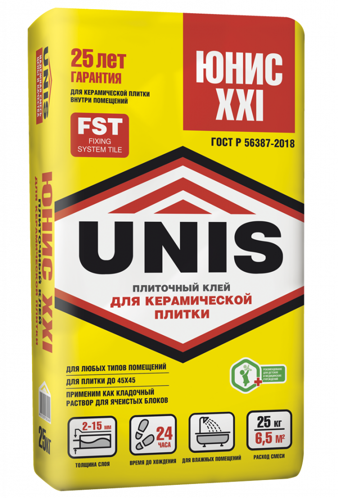 подробно XXI клей плиточный 25 кг