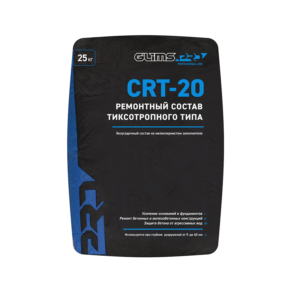 подробно Ремонтная смесь GLIMS®PRO CRT-20 тиксотропного типа
