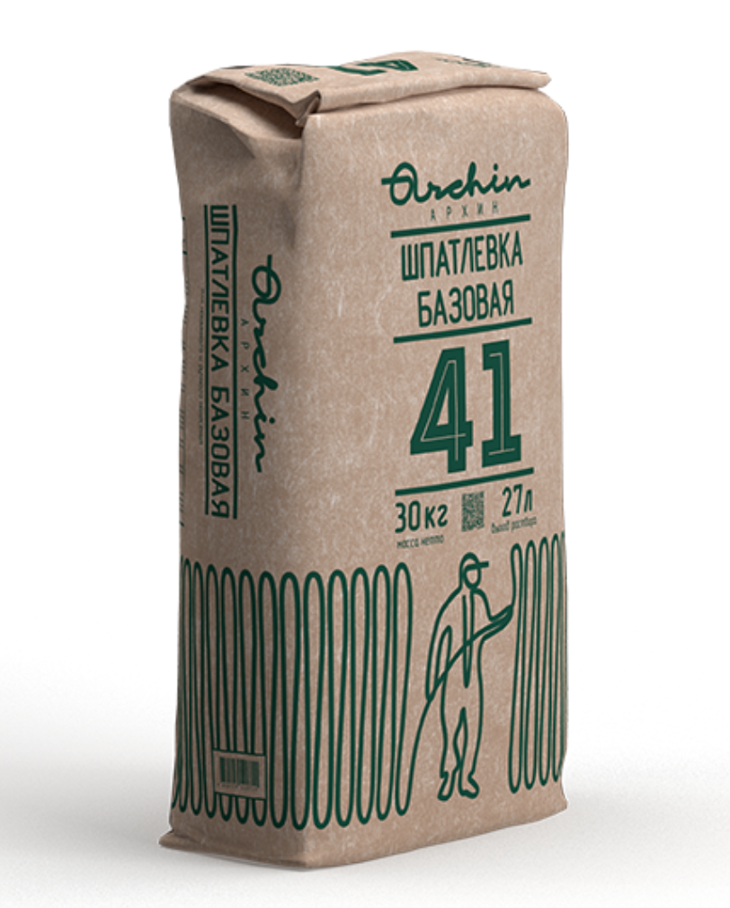 подробно Шпатлевка базовая ARCHin №41, 30кг