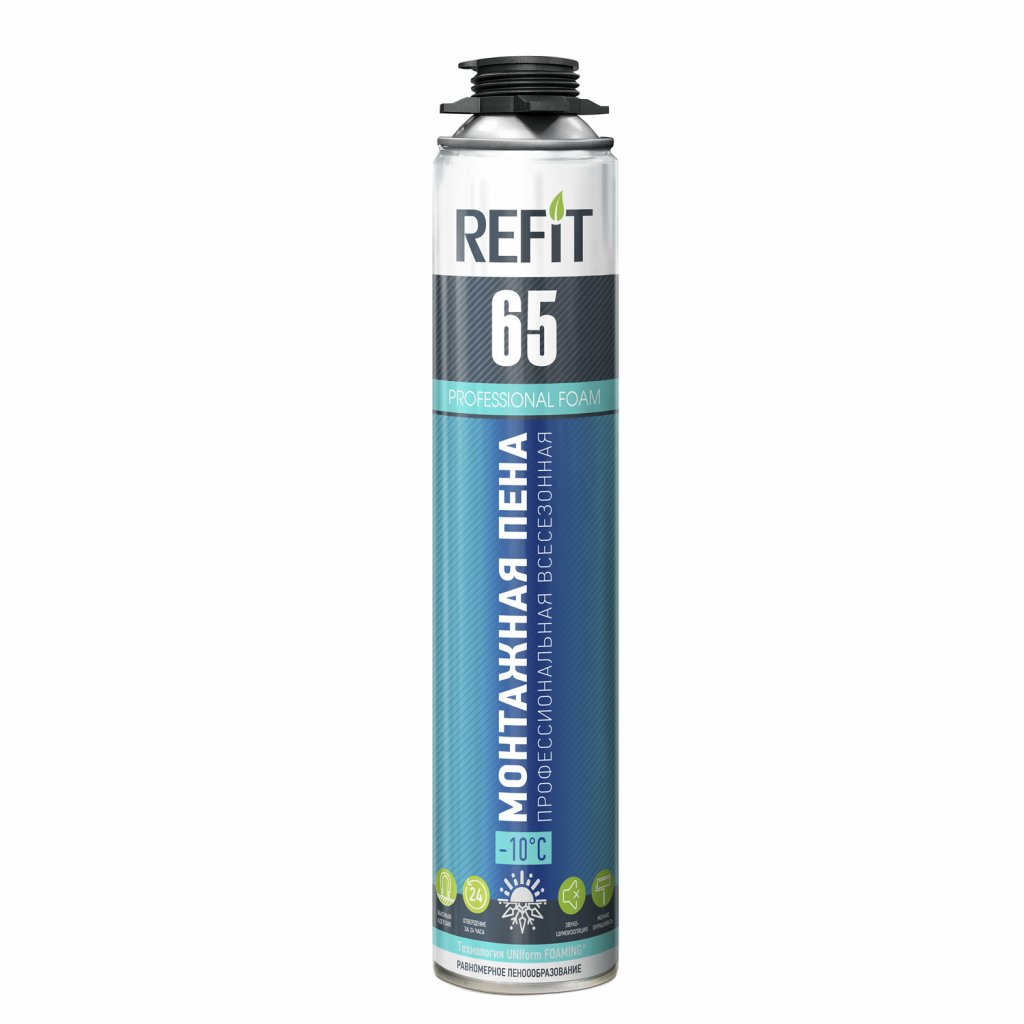 картинка Монтажная пена REFIT 65 профессиональная всесезонная