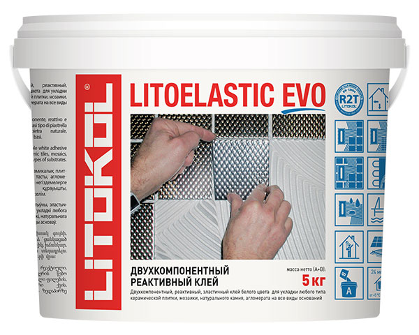 подробно Реактивный двухкомпонентный клей LITOELASTIC