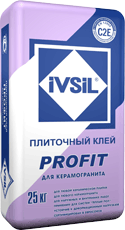 подробно Плиточный клей для керамогранита IVSIL PROFIT \ ИВСИЛ ПРОФИТ