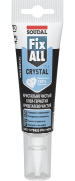 картинка Прозрачный клей-герметик 125мл Fix All Crystal SOUDAL