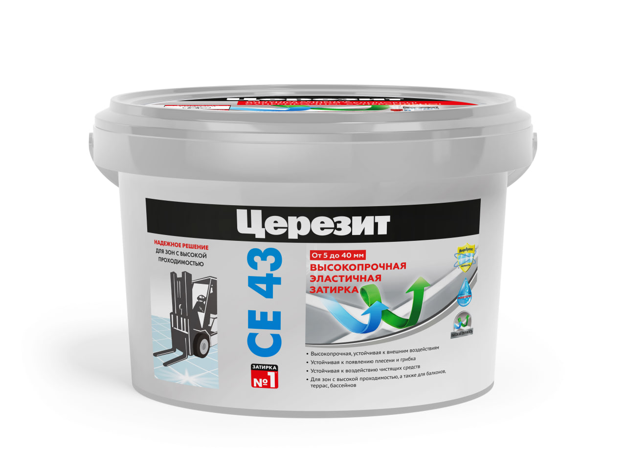 подробно Затирка Церезит CE 43 Super Strong для широких швов от 5 до 40 мм.