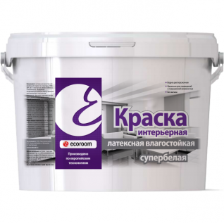 картинка Краска латексная влагостойкая супербелая