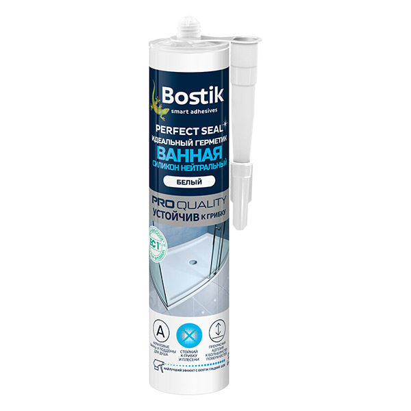 картинка Герметик Bostik Perfect Seal Идеальный Ванная Силикон Нейтральный