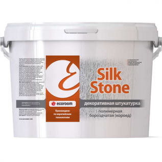 Полимерная декоративная штукатурка "silkstone" бороздчатая (КОРОЕД) 1,5 / 2,0 / 2,5 мм подробно