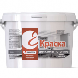 картинка Краска для стен и потолков белая