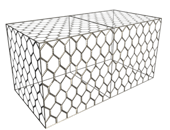 как выглядит Коробчатый габион 2x1x1 С60 2.4/3.4 ЦП (База+крышка)