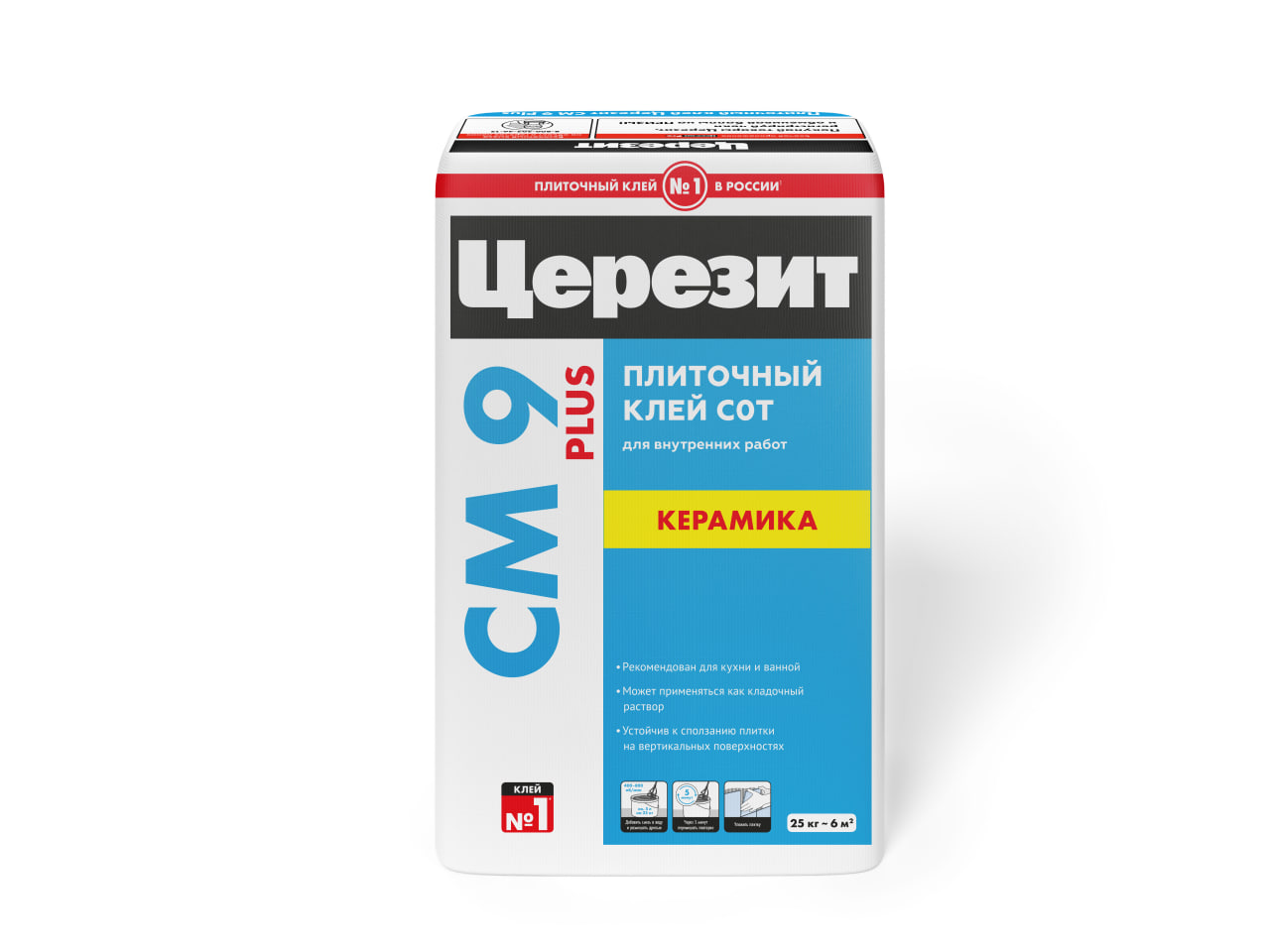 подробно Клей для плитки Ceresit СМ 9