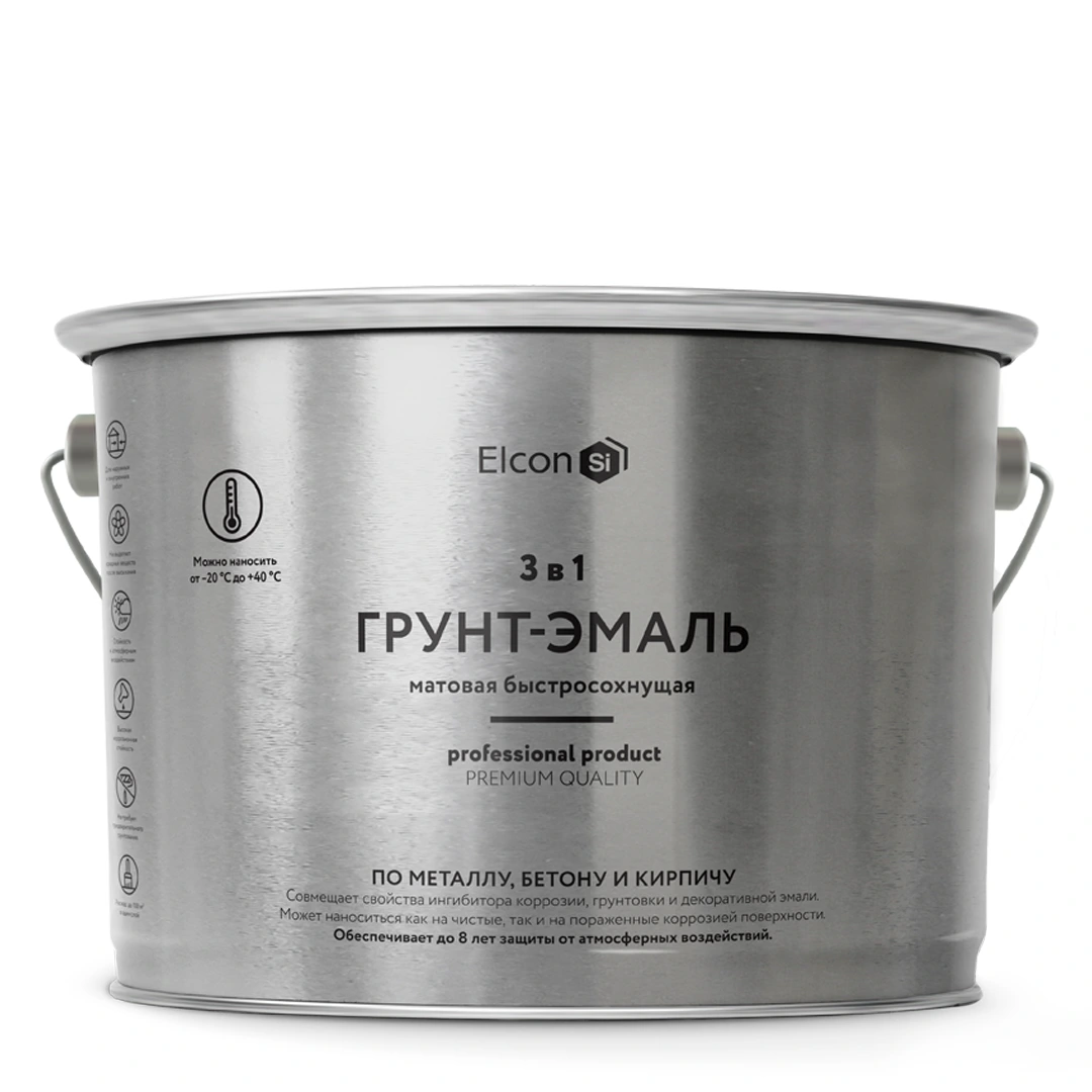 картинка Грунт-эмаль по ржавчине Elcon 3 в 1