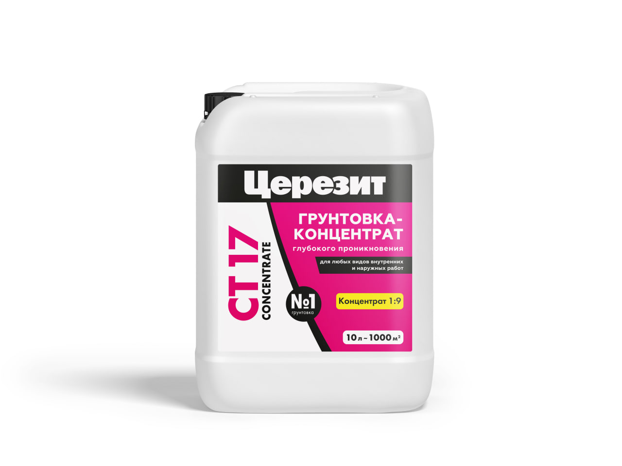 картинка ЦЕРЕЗИТ CT 17 CONCENTRATE/10л Грунтовка концентрат 1:9 всесезонная
