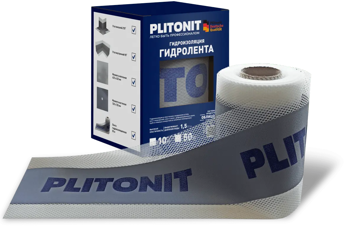 картинка PLITONIT ГидроЛента -50 гидроизоляционная лента