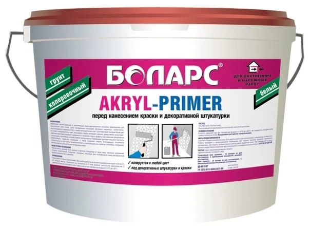 картинка Грунт колеровочный акриловый Боларс AKRYL-PRIMER