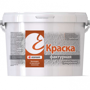 картинка Краска фактурная супербелая для наружных и внутренних работ