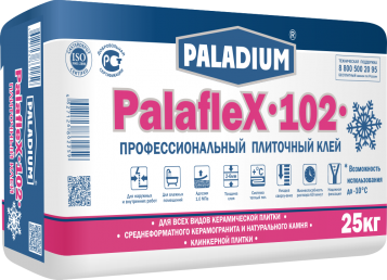 подробно Плиточный клей PalafleX-102 ЗИМА