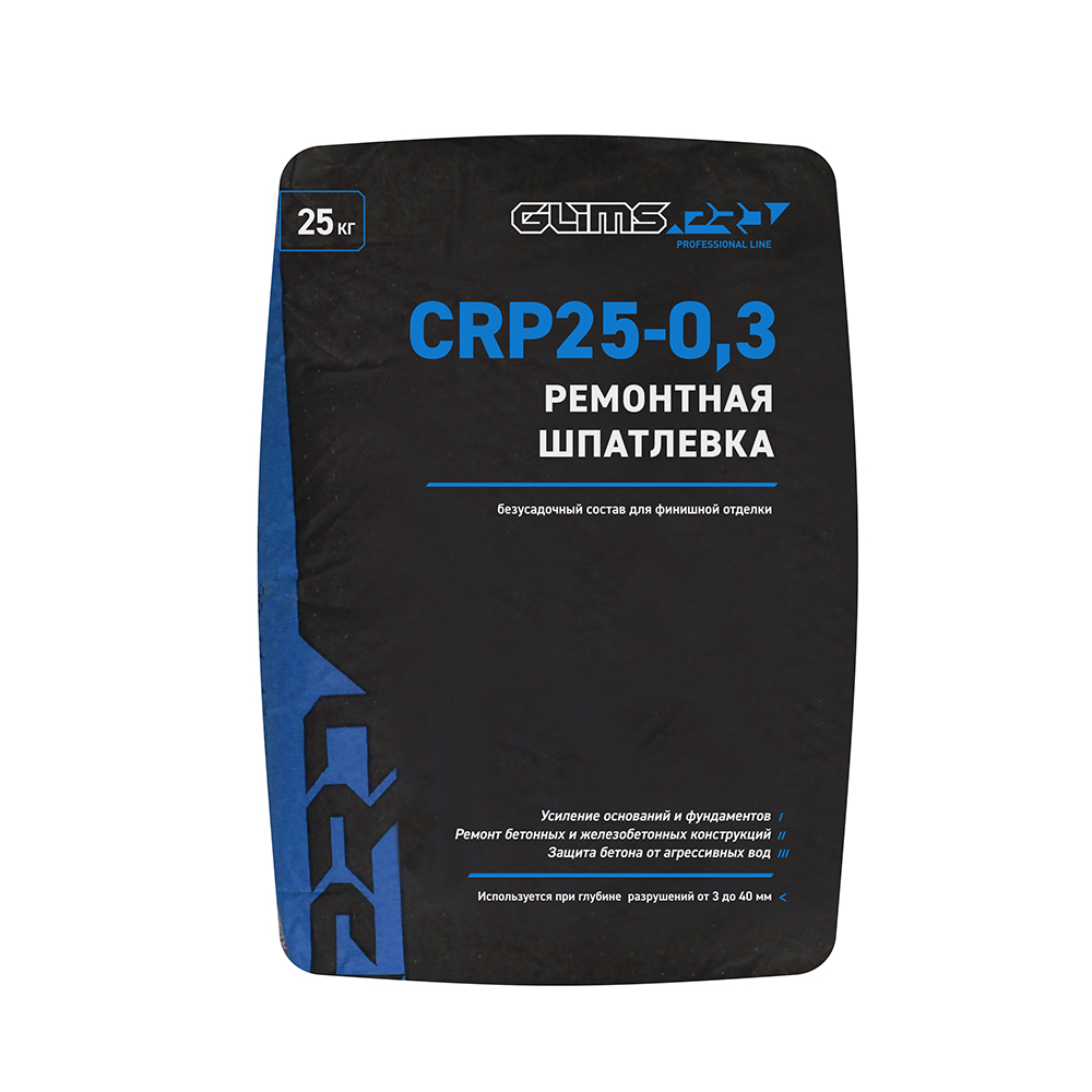 подробно Ремонтная шпатлевка GLIMS® PRO CRP-25 0,3