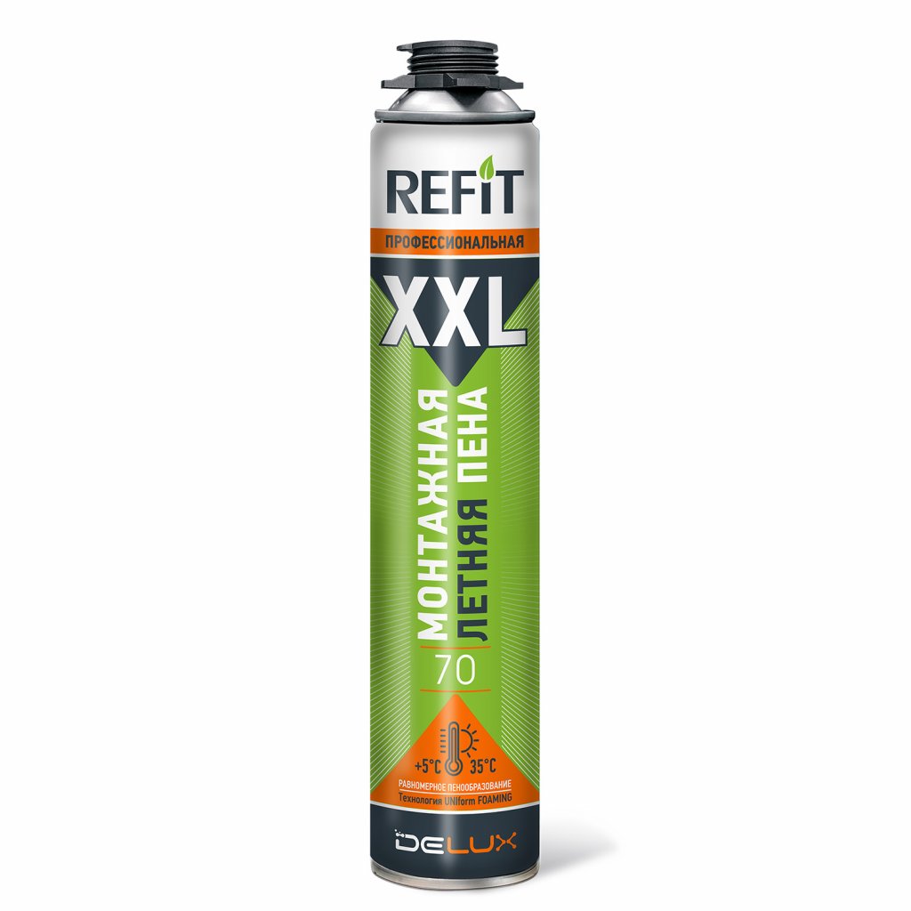 картинка Монтажная пена REFIT XXL профессиональная летняя