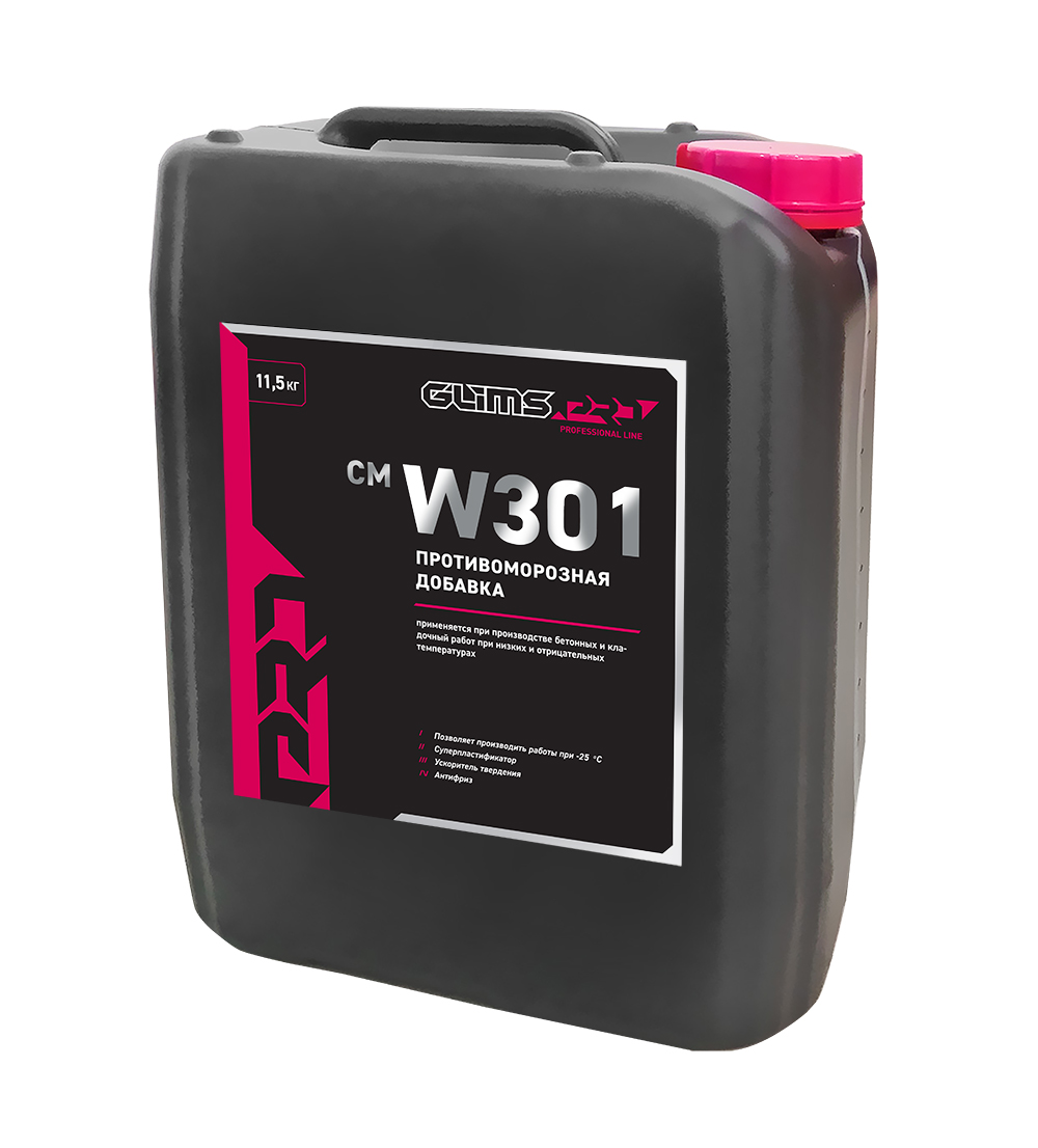 картинка Добавка в бетон GLIMS®PRO CM W301 противоморозная