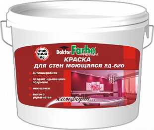 картинка Краска ВД-БИО для стен моющаяся Doktor Farbe