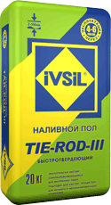 подробно Наливной пол универсальный быстротвердеющий IVSIL TIE-ROD-III / ИВСИЛ ТАЙ-РОД-3