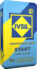 подробно Плиточный клей универсальный IVSIL START / ИВСИЛ СТАРТ
