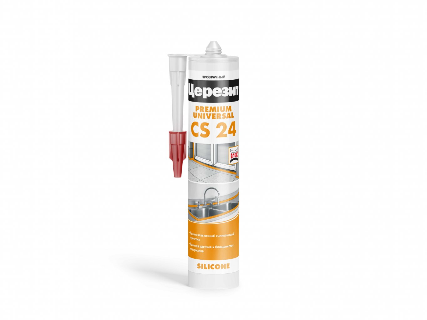 подробно Универсальный силиконовый герметик Церезит CS 24