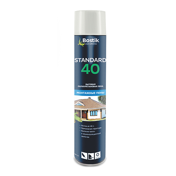 картинка Однокомпонентная бытовая полиуретановая пена Bostik Standard 40