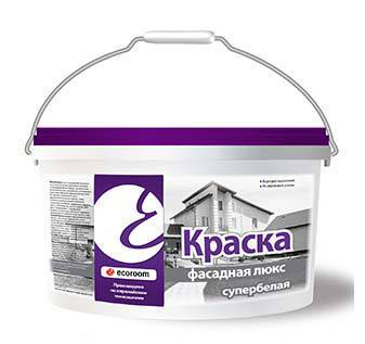 картинка Краска фасадная люкс супербелая для бордюров