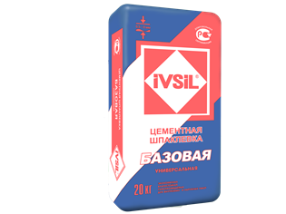 подробно Цементная шпаклевка ИВСИЛ БАЗОВАЯ