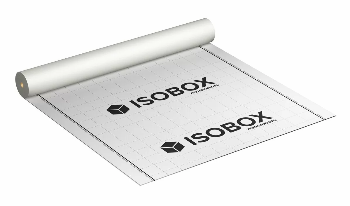 картинка Пленка ветро-влагозащитная Isobox А 70-90 г/м2, 1,6х43,75 м