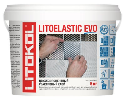 Реактивный двухкомпонентный клей LITOELASTIC подробно