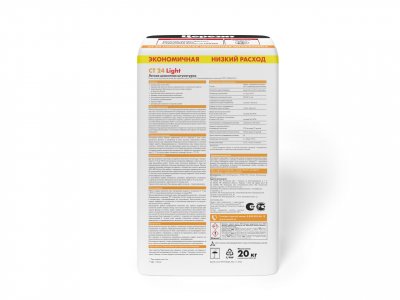 Легкая цементная штукатурка Ceresit CT 24 Light подробно