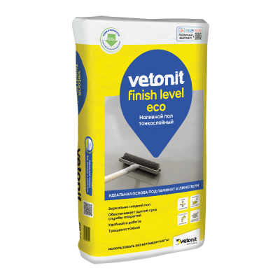 Суперфинишный наливной пол Vetonit Finish Level Eco подробно