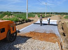 Трассирование и дренаж проезжей части возле пос. Княгинино