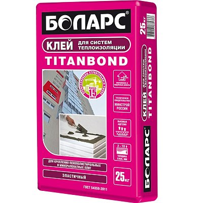 подробно Клей для утеплителя Боларс TITANBOND