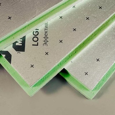 фото Плита теплоизоляционная LOGICPIR Балкон Ф/Ф Г4 40 мм, L-кромка