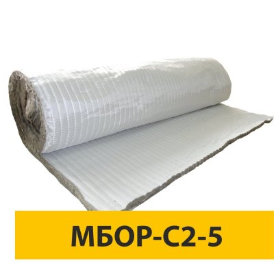 детальное изображение Материал базальтовый огнезащитный рулонный прошивной МБОР-С2-5