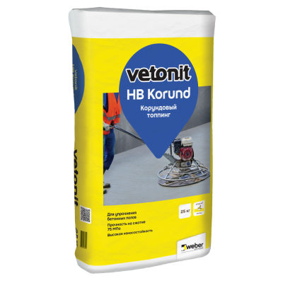 Корундовый топпинг Weber.Vetonit HB Korund подробно