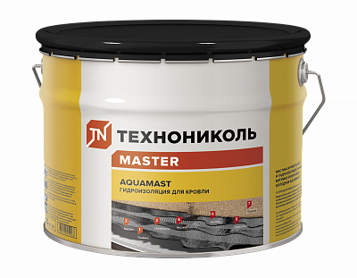 картинка Мастика битумно-резиновая AquaMast, ведро 10 кг