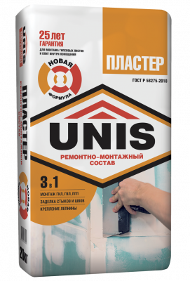 ПЛАСТЕР клей-шпатлевка 20 кг подробно