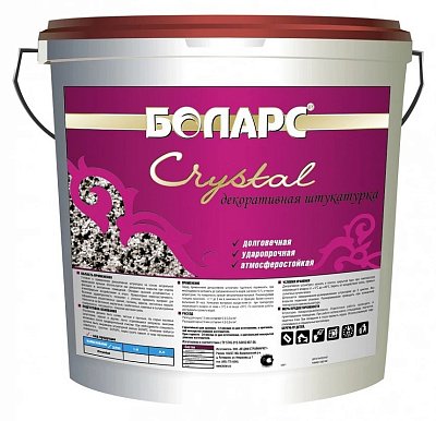 подробно Штукатурка декоративная акриловая Боларс Mineral CRYSTAL